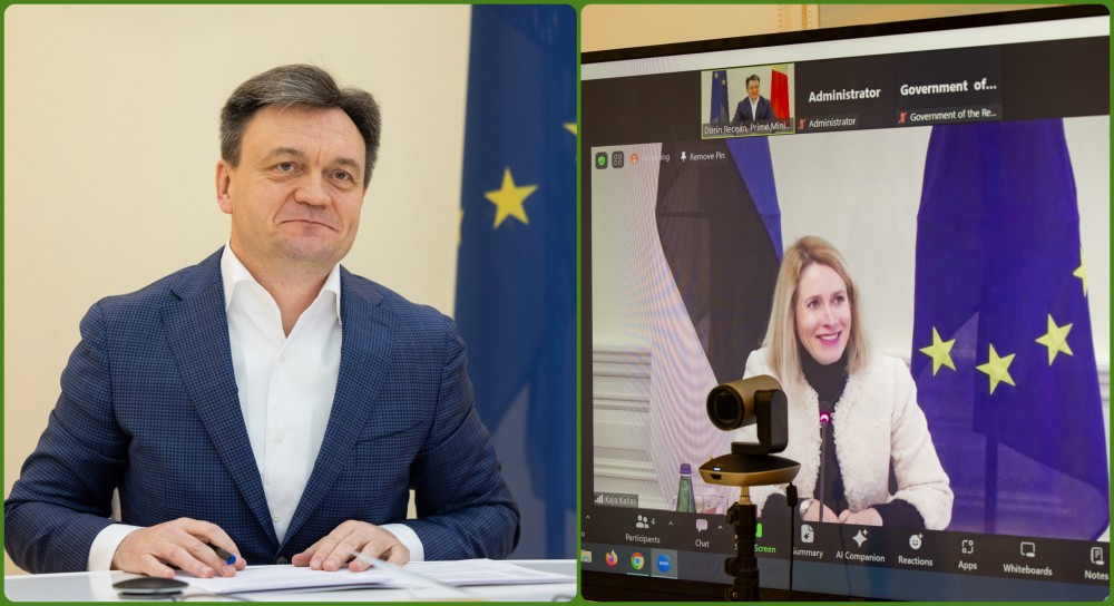 Integrare R. Moldova în UE, discutată de Premierul Recean cu Prim-ministrul Estoniei, Kaja Kallas